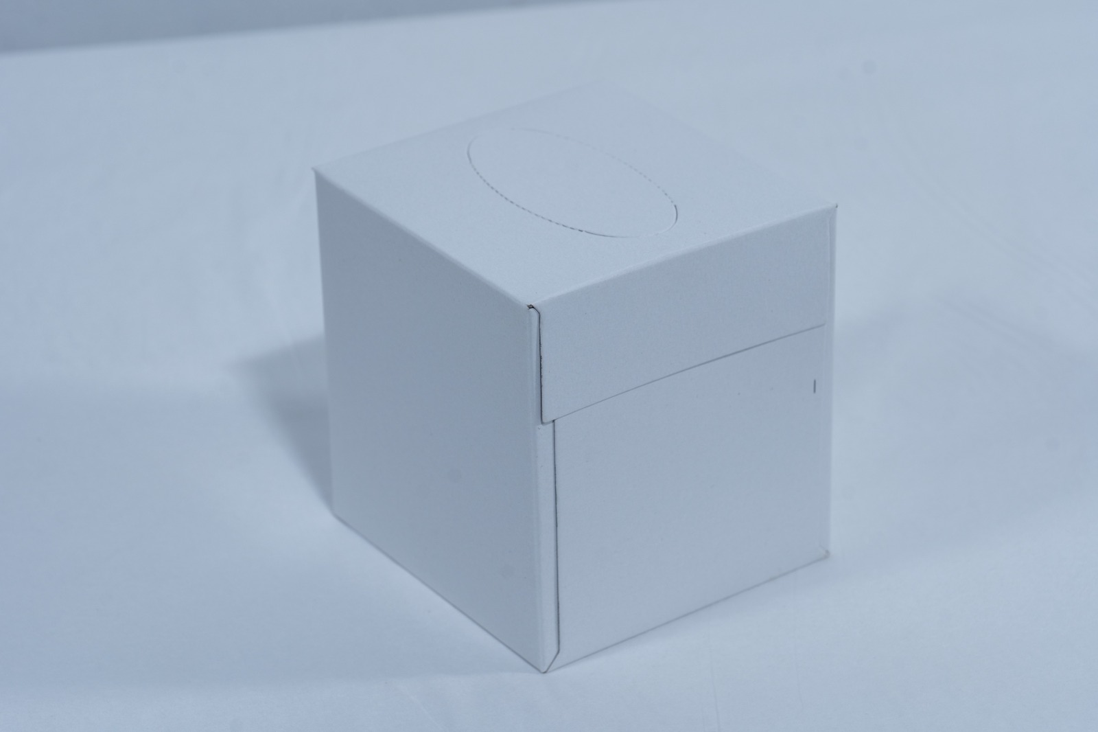 JUST IN CASE FacialTissueBoxWhiteCubeDesign